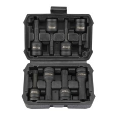 (8 Pcs) Juego De Dados De Impacto 12 Puntas 1/2"