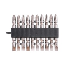 (10 Pcs) Juego de Puntas Estrella PH2x2.5"y Plana SL6x2.5"