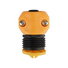 (1/2") Conector Macho con Rosca para Manguera Con Check Valve