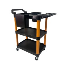 (3 Compart.) Carro De Herramientas De Plastico Soporta 70 Kg