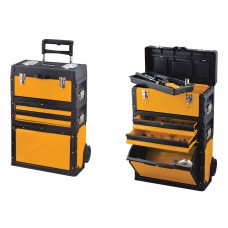 (4 Compartimientos) Caja De Herramientas Con Rueda