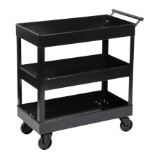 (3 Compart) Carro De Herramientas De Metal Soporta 100 Kg