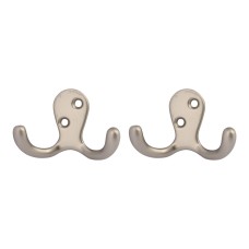 (2 Pcs) Juego de Ganchos Doble de Pared