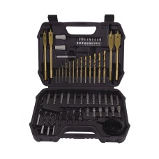 (62 Pcs) Juego de Brocas Para Madera y Metal
