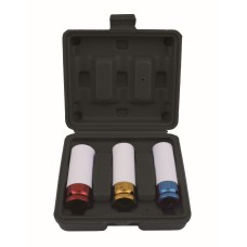 1/2" 3pcs Juego de dados para tuercas de rueda