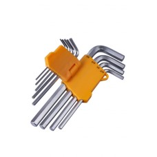 Juego de llaves hexagonales cortas de 9 piezas *