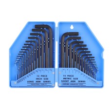 30 piezas de juego de llaves hexagonales