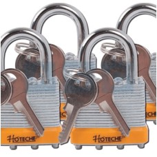 JUEGO DE CANDADO LAMINADO 40MM / 4PCS.