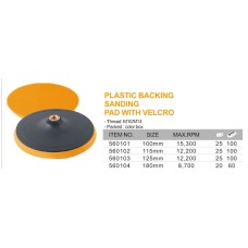 (4.5") Base De Discos Con Velcro M14                                                                                     *